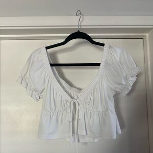 Tie Front Baby Doll Top